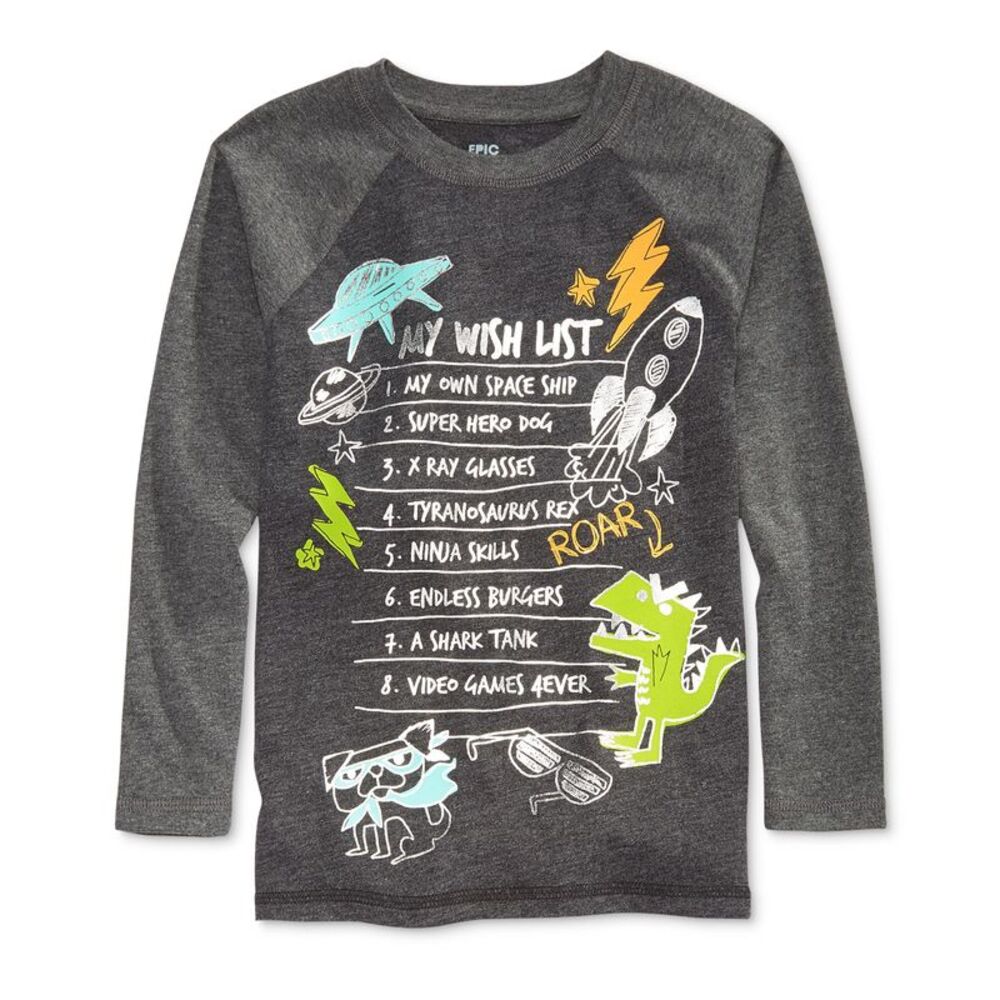 Epic Threads Graphic-Print Long-Sleeve T-Shirt